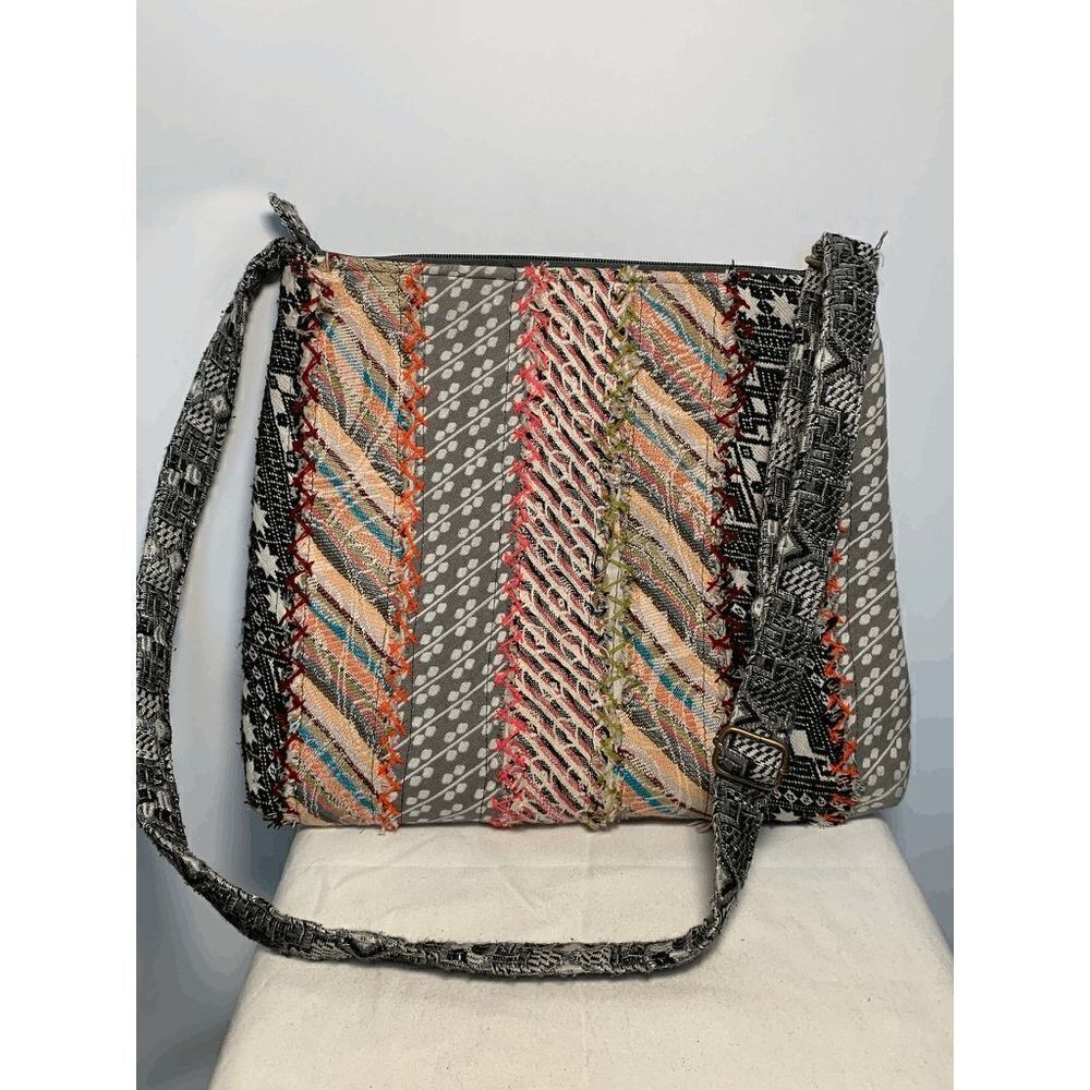 Demdaco Large Multi Pattern Cotton Tote - Picture 1 of 11